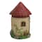 11.5" Solar Powered LED Round Mushroom Fairy Cottage Outdoor Garden Statue